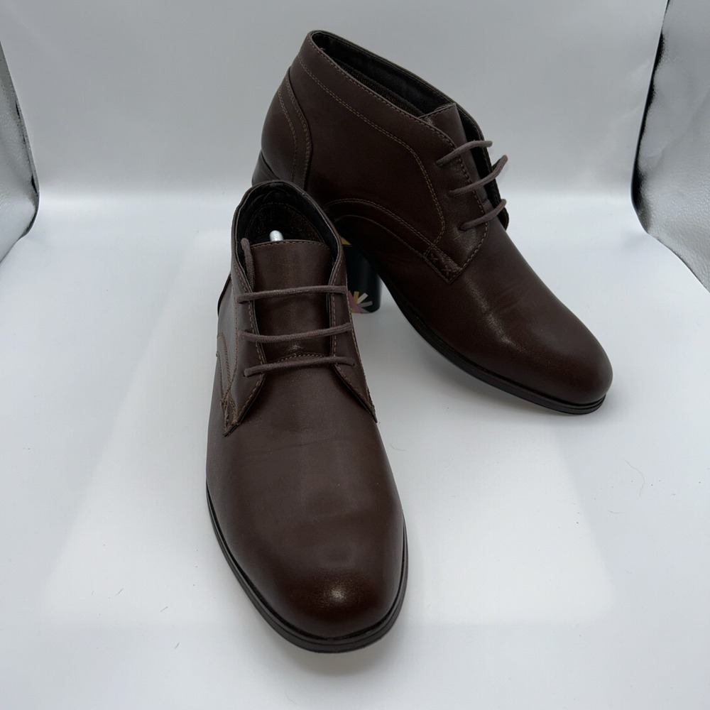 Perry Ellis Portfolio Men's Boots,Sz 10.5 Lace Up, Brown